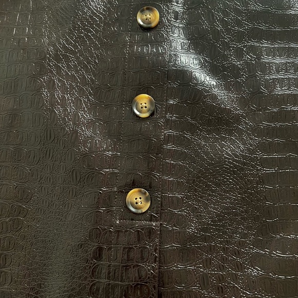 Rachel Comey X Target Faux Crocodile Skin Pencil Skirt In Chicory Coffee - Picture 6 of 7